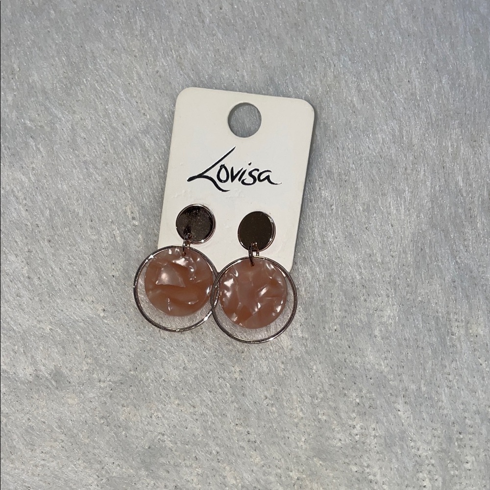 Pink Dangle Earrings